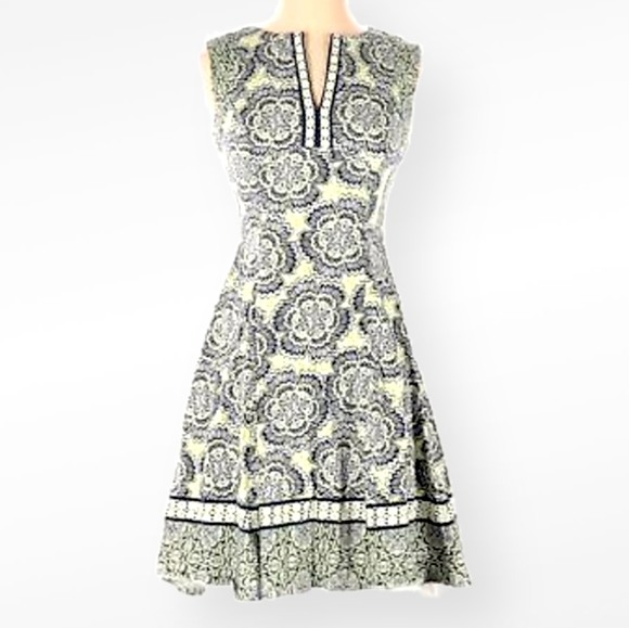 MAGGY LONDON Fit and Flare Floral Dress 14